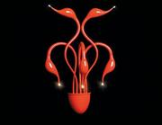 Lampy ścienne - Lumina Deco LAMPA ŚCIENNA KINKIET NOWOCZESNY MAGICA RED W5 LDW 6028-5 (RD) - miniaturka - grafika 1