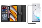 Etui i futerały do telefonów - Braders Etui Wallet 2 + Szkło Pełne Full Glue do Xiaomi Poco F3 - miniaturka - grafika 1