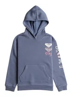 Koszulki i topy damskie - Roxy Top SURF FEELING HOODIE SZCZOTKOWANA Młodzieżowa Niebieska 14-XL - miniaturka - grafika 1