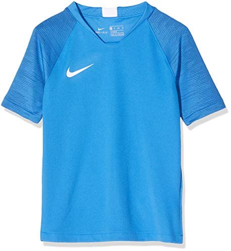 Nike chłopięcy podkoszulek B Nk Brt Strke Top Ss niebieski Lt Photo Blue/Coastal Blue X-S
