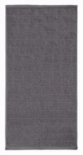 Kleine Wolke Via Wegański Ręcznik kąpielowy szary duży 70x140 cm ECO LIVING - Ręczniki - miniaturka - grafika 1