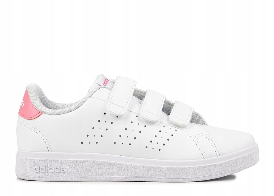 ADIDAS SPORTOWE BIAŁE BUTY DZIECIĘCE Z RÓŻOWYM TYŁEM 33 16IA