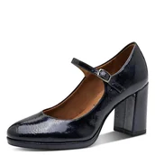 Czółenka - Tamaris Damskie czółenka z paskiem 1-22462-45, grantowy, 37 EU - miniaturka - grafika 1