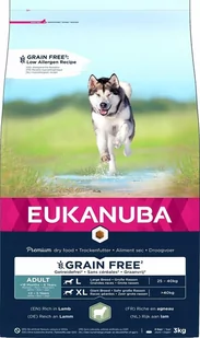 Eukanuba Grain Free Adult Large Breed, jagnięcina - 3 kg - Sucha karma dla psów - miniaturka - grafika 1