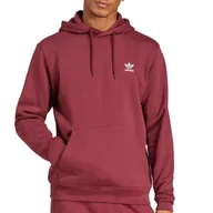 Bluzy męskie - Bluza adidas Originals Trefoil Essentials JD2403 - czerwona - miniaturka - grafika 1