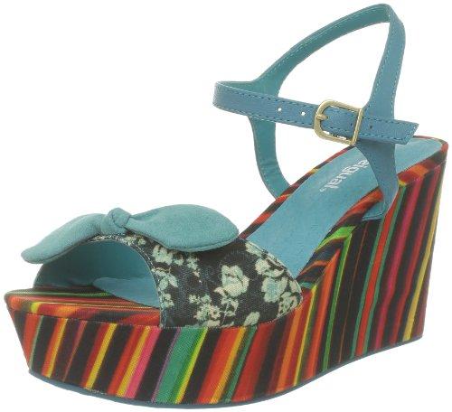 Desigual Meg, Modne sandały damskie, niebieski, 39 EU