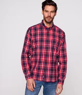 Koszule męskie - Koszula męska comfort NEW TENBY KL03 RED-XXXL - miniaturka - grafika 1