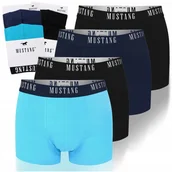 Majtki męskie - Mustang Bokserki Męskie 4 sztuki Zestaw Bawełna Logo Kolor Rozmiar XXL - miniaturka - grafika 1