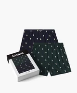 Majtki męskie - BOKSERKI ATLANTIC 2MBH-003 JZ24 (kolor granat-szmaragd, rozmiar S) - miniaturka - grafika 1