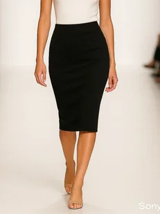 Spódnica czarna YY600179 - Spódnice Spódnica czarna YY600179 - Spódnice - miniaturka - grafika 1