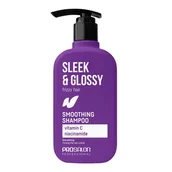 Szampony do włosów - Sleek & Glossy wygładzający szampon do włosów 375ml - miniaturka - grafika 1