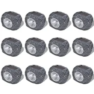 Lampy ogrodowe - vidaXL Kamienie ogrodowe LED x12 - miniaturka - grafika 1