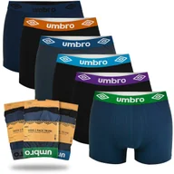 Majtki męskie - UMBRO Bokserki Męskie Zestaw 6 Sztuk MIX Kolorów Bawełna Rozmiar M - miniaturka - grafika 1