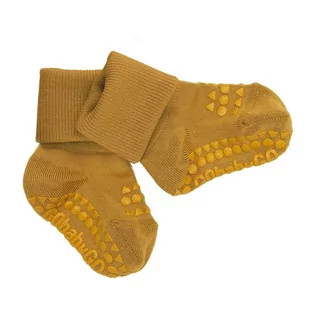 Gobabygo - Antypoślizgowe Skarpetki Do Nauki Chodzenia Bamboo Mustard 6-12 M-Cy - Skarpetki dla dzieci - miniaturka - grafika 1