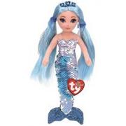 Lalki dla dziewczynek - Ty Mermaids Indigo niebieska syrenka 45cm - miniaturka - grafika 1