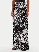 Spodnie damskie - Calvin Klein Swimwear Spodnie palazzo KW0KW02823 Czarny Relaxed Fit - miniaturka - grafika 1