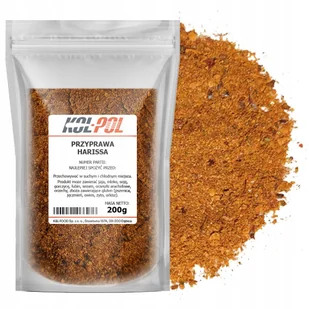 PRZYPRAWA HARISSA 200g Kuchnia Arabska Aromatyczna mieszanka ziół Kol-Pol - Przyprawy i zioła sypkie - miniaturka - grafika 1