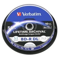Nośniki danych - Dysk Verbatim M-DISC BD-R DL 50GB, 6x, printable, spindle 10 ks (43847) - miniaturka - grafika 1