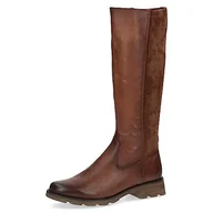 Kozaki damskie - Caprice Damskie 9-25611-41 kozaki na obcasie, Cognac Comb, 37 EU - miniaturka - grafika 1