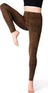Legginsy - PANASIAM Legginsy Batik Kwiat Życia spodnie do jogi treningowe fitness legginsy sportowe elastyczne - miniaturka - grafika 1