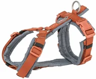 Szelki dla psów - Szelki dla psa Trixie Premium Trekking Pomarańczowy Grafit M/L - miniaturka - grafika 1