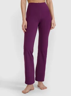 4F Legginsy funkcyjne w kolorze fioletowym - Spodnie sportowe damskie - miniaturka - grafika 1