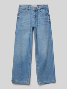 Jeansy o kroju baggy fit z wpuszczanymi kieszeniami model ‘FROSE’ - Spodnie i spodenki dla dziewczynek - miniaturka - grafika 1