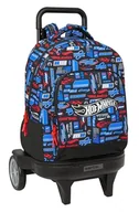 Plecaki - Safta HOT WHEELS - Duży plecak na kółkach, Compact Evolution, zdejmowany, idealny dla dzieci w różnym wieku, wygodny i wszechstronny, jakość i wytrzymałość, 33 x 22 x 45 cm, Biały, M, Casual - miniaturka - grafika 1