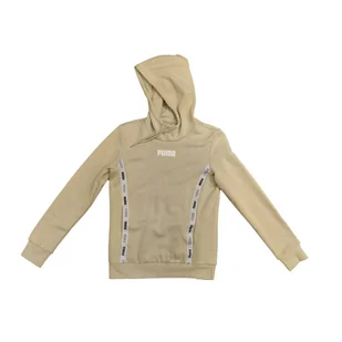 Bluza z kapturem damska Puma TAPE zielona 67402012-S - Bluzy damskie - miniaturka - grafika 1