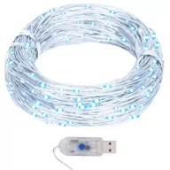 Oświetlenie świąteczne - vidaXL Sznur lampek, 40 m, 400 micro LED, zimna biel, 8 funkcji vidaXL - miniaturka - grafika 1
