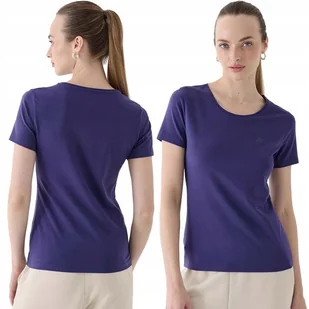 Koszulka Damska 4F T-shirt Bluzka Bawełniana Okrągły Dekolt F1845-31S-L - Bluzki damskie - miniaturka - grafika 1
