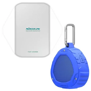 Nillkin zestaw prezentowy bezprzewodowy głośnik Bluetooth + bezprzewodowa ładowarka Qi Magic Cube (Fast Charge Edition) niebieski - Ładowarki do telefonów - miniaturka - grafika 2