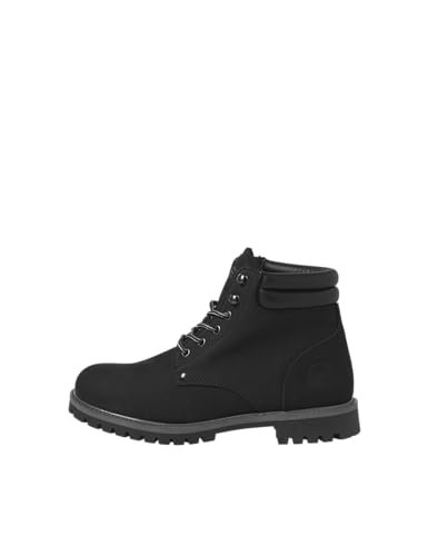 JACK & JONES Jfwstanton Nubuck Boot męskie buty sznurowane, antracytowy, 40 EU