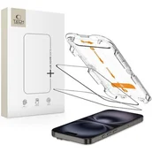 Szkła hartowane na telefon - Szkło hartowane TECH-PROTECT Quick Set+ do Apple iPhone 15/16 Czarny (2 szt.) - miniaturka - grafika 1