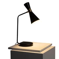 Lampy stojące - Regulowana lampka biurkowa Salvatore ABR-SLSAE27 Abruzzo czarny złoty - miniaturka - grafika 1