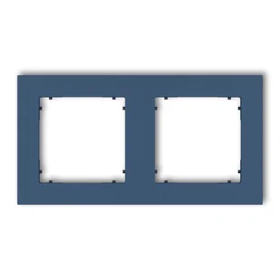 Karlik Ramka podwójna kwadratowa MINI - navy blue - Klawisze i ramki - miniaturka - grafika 1