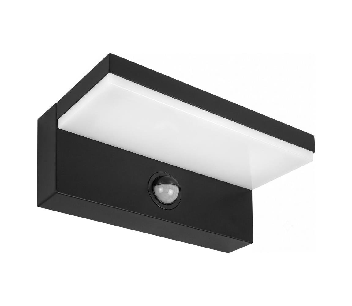 Kinkiet zewnętrzny LED z czujnikiem NOLA LED/12W/230V IP65 czarny