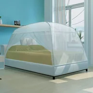 Akcesoria turystyczne - vidaXL vidaXL Moskitiera Mongolia, dwudrzwiowa, biała (200 x 180 150 cm) - miniaturka - grafika 1
