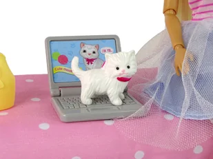 Lalka Anlily w Sypialni Akcesoria  Meble Dla Dzieci - Domki dla lalek - miniaturka - grafika 6