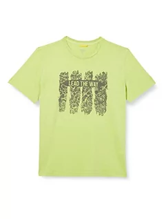 Koszulki męskie - camel active T-shirt męski, Zieleń limonkowa, M - grafika 1
