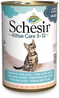 Mokra karma dla kotów - Schesir w galarecie, 6 x 140 g - Kitten, tuńczyk i aloes - miniaturka - grafika 1