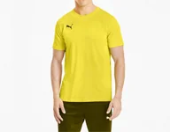 Koszulki męskie - Puma Koszulka Męska Bawełniana T-shirt Żółta Teamgoal R.l - miniaturka - grafika 1