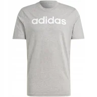 Koszulki męskie - Koszulka męska adidas Essentials Single Jersey Linear Embroidered Logo Tee - miniaturka - grafika 1