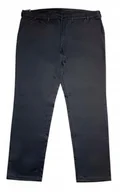 Spodnie męskie - DUŻE MĘSKIE WIZYTOWE SPODNIE VIKING LUKA ELEGANCKIE CZARNE PAS 138CM - miniaturka - grafika 1