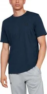 Koszulki męskie - Under Armour Koszulka męska Sportstyle Left Chest SS granatowa r. L 1326799-408 - miniaturka - grafika 1
