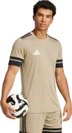 Koszulki męskie - Koszulka męska adidas Squadra 25 beżowa JP3412 L - miniaturka - grafika 1