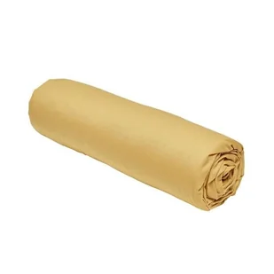 DZIŚ Prześcieradło Essential - 140 x 190 cm - 2 osoby - 100% bawełna gładka - Ochra - Prześcieradła - miniaturka - grafika 1