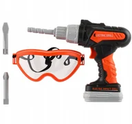 Zabawy w naśladowanie dorosłych - Zestaw Wiertarko-Wkrętarka Na Baterie Dla Dzieci Łatwa W Obsłudze + Wiertła - miniaturka - grafika 1