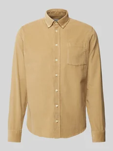 Koszula sztruksowa o kroju regular fit z kołnierzykiem typu button down model ‘ANTON’ - Koszule męskie - miniaturka - grafika 1