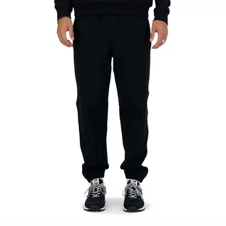 Spodnie sportowe męskie - Spodnie New Balance MP41508BK - czarne - grafika 1